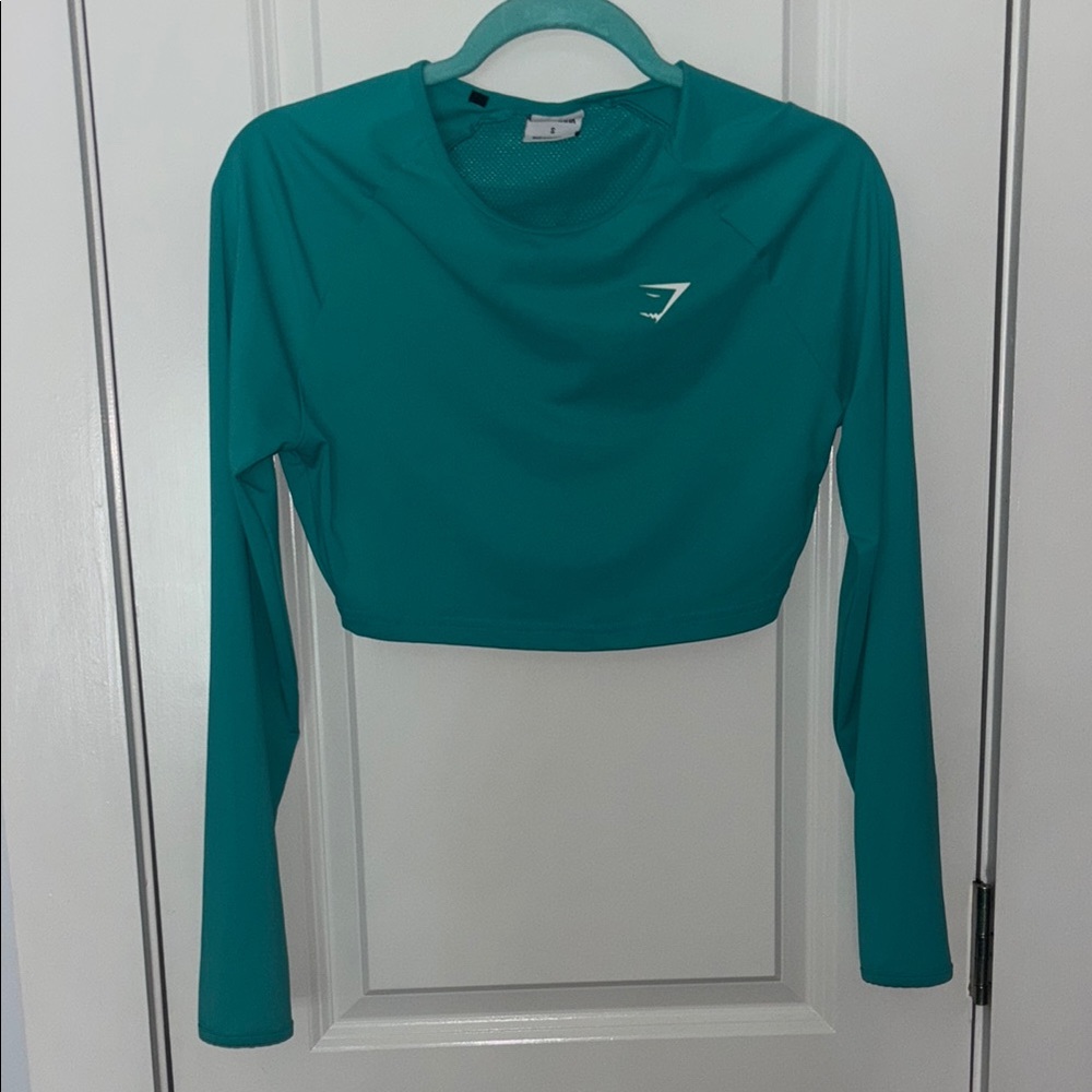 Gymshark Women's Teal Long Sleeve Top